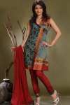 Cotton Silk Churidar Salwar Kameez Designs 2010
