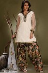 White and Black Ready Made Shalwar Suit Designs 2010