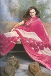 Dark Pink Designer Sari for Festival Wear